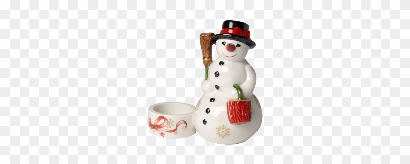 Tealight-holder Made Of Porcelain "snowman" - Villeroy & Boch Christmas Light Snowman Figurine #527860
