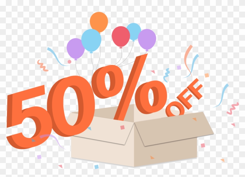 50 Off Transparent Png - 50% Off #527903