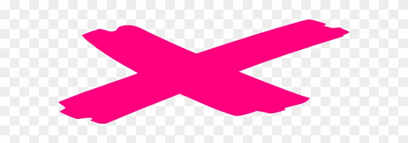 Pink X Symbol 2 Clip Art - Pink X Clip Art #528128