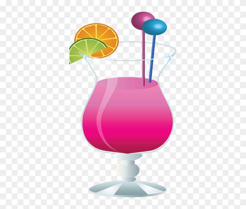 Img - Pink Cocktail Tile Coaster #528170
