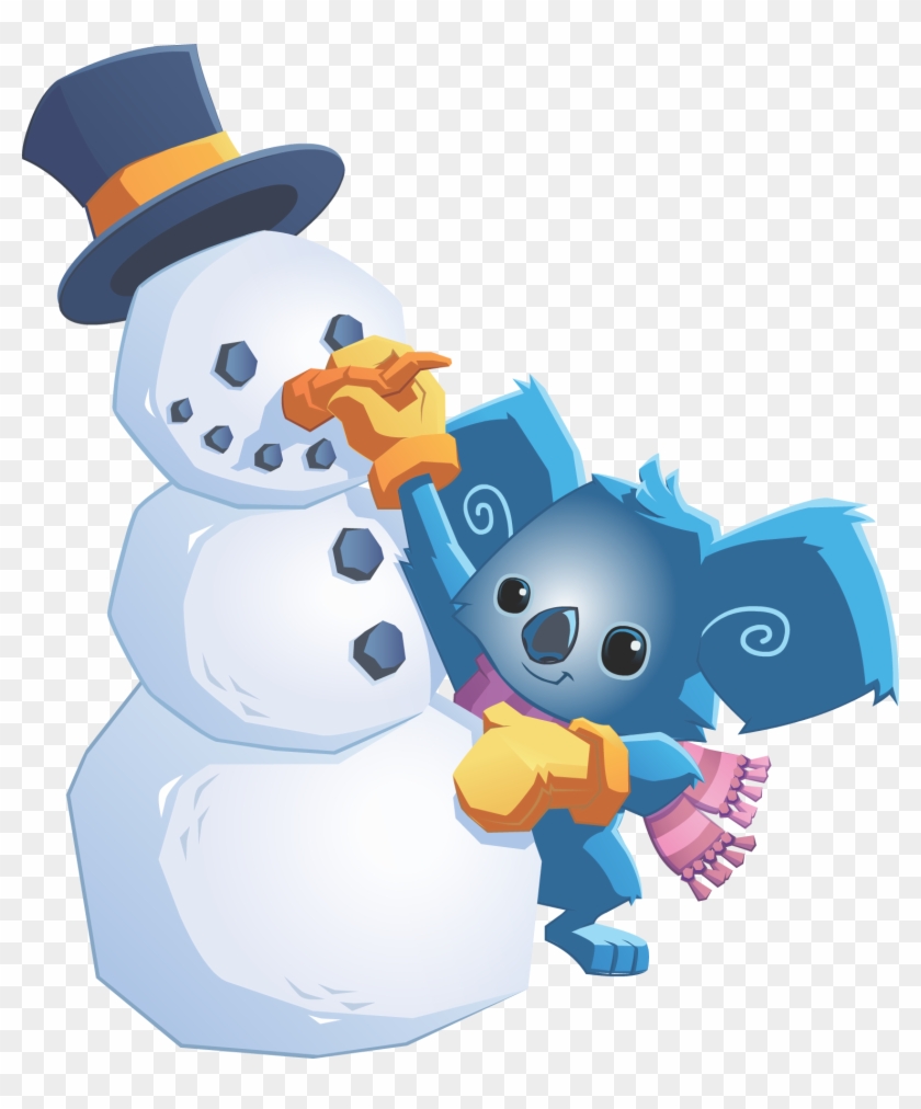 Koala And Snowman - Animal Jam Koala Png #528224