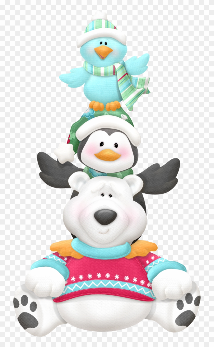 Snowman - Animals Christmas Clipart #528265