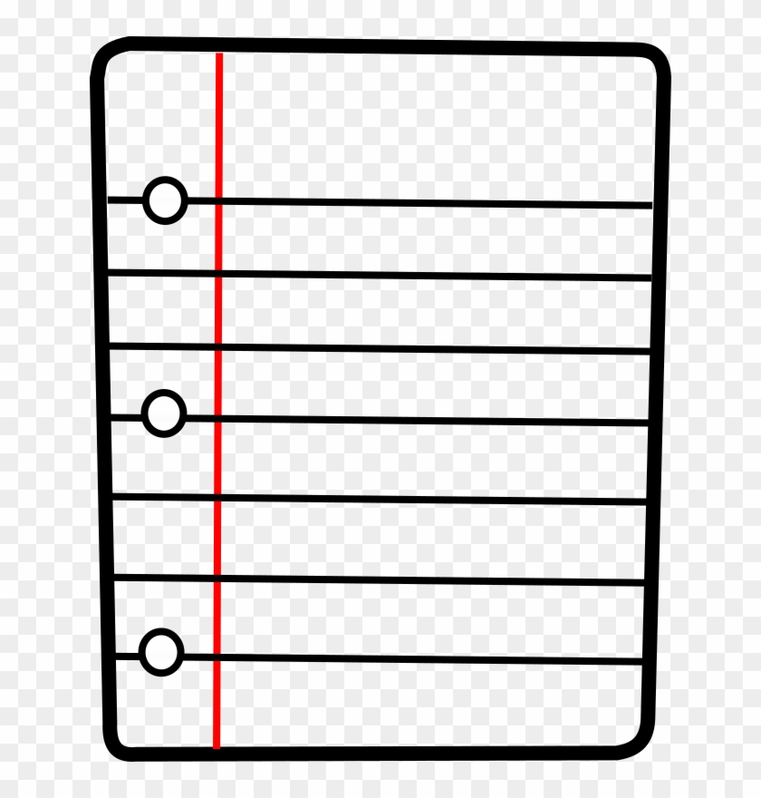 Clipart - Lined Paper Clip Art #528321
