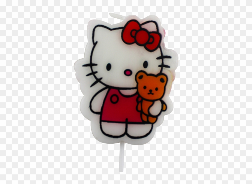 Hello Kitty Shaped Cartoon Birthday Candle B1051 - Hello Kitty Giant Wall Sticker #528379