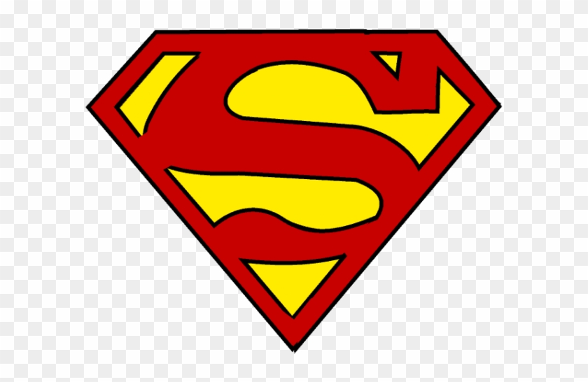 Superman Logo Clipart Easy - Superman Logo Drawing Easy #528558