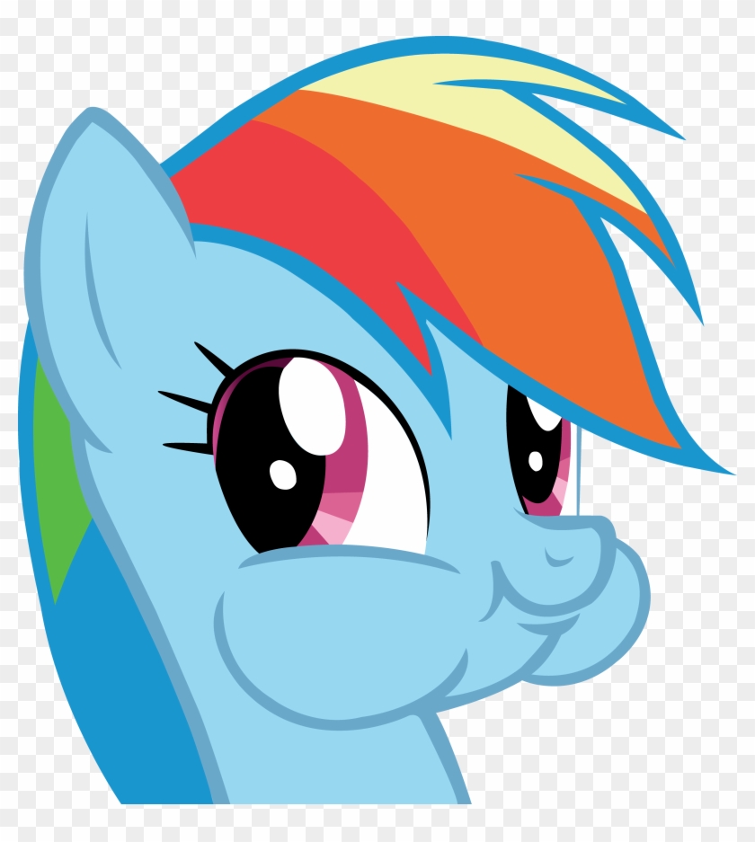 Rainbow Dash Vector By Necronomiconofgod - Rainbow Dash Funny Face #528560