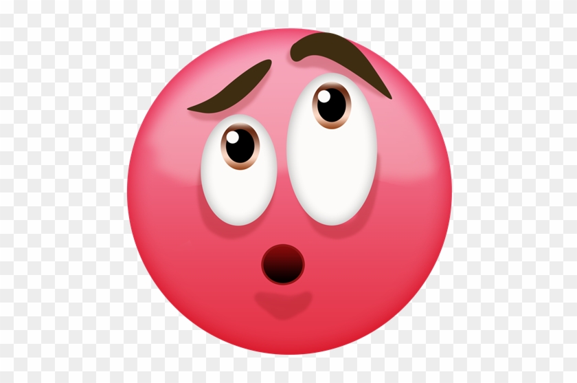 Free Confused Emoji - Pink Confused Emoji #528604