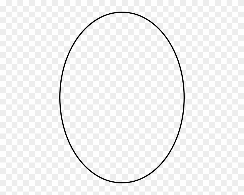 Oval Outline Clip Art - شكل بيضاوي Png #528657