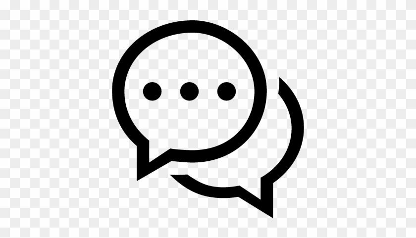 Chat Oval Speech Bubbles Symbol Vector - Chat Simbolo #528661