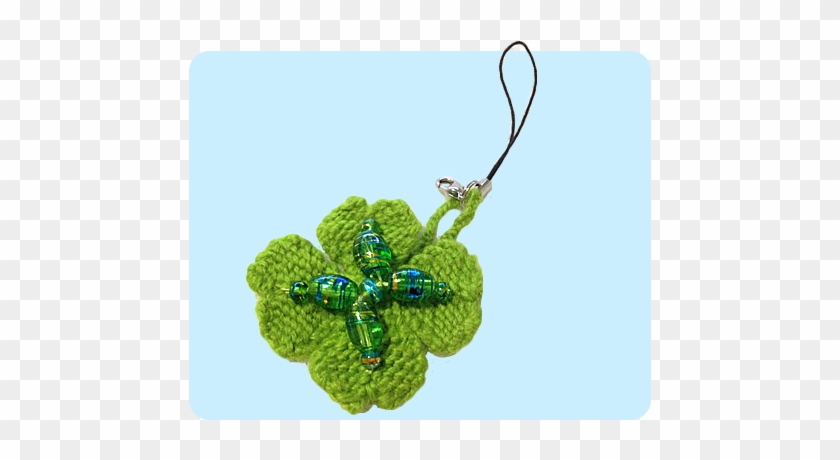 Four Leaf Clover Keychain - Knitting Pattern #528683