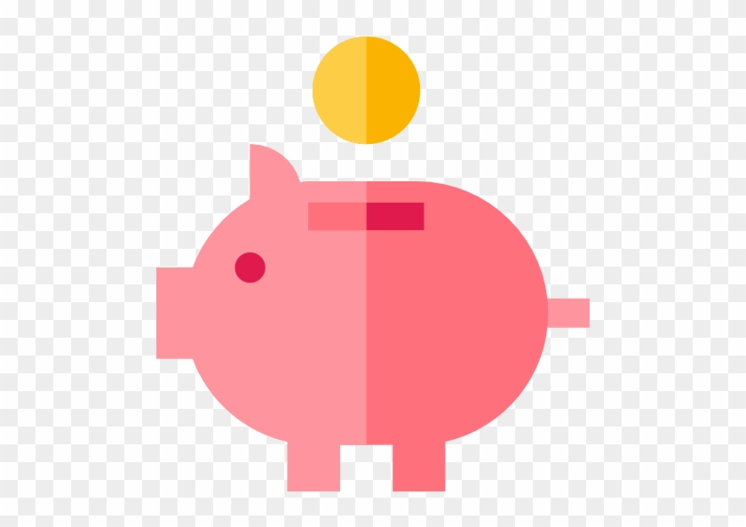 Save Up Loose Change And Any Other Money You Come Across - Piggy Bank Flat Icon #528698