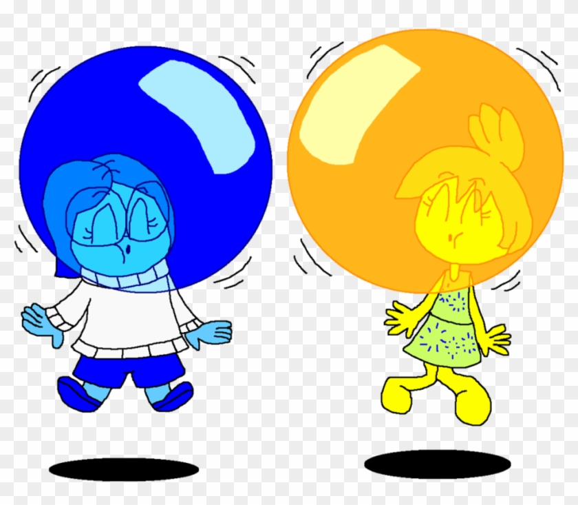Joy And Sadness Floating Color Bubble Gum By Pokegirlrules - Cartoon #528730