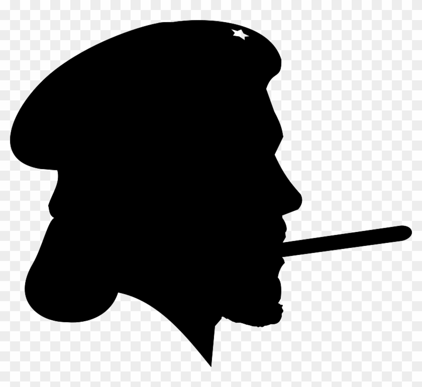 Free Revolutionary With Cigar Silhouette Profile - Clip Art Che Guevara #528912