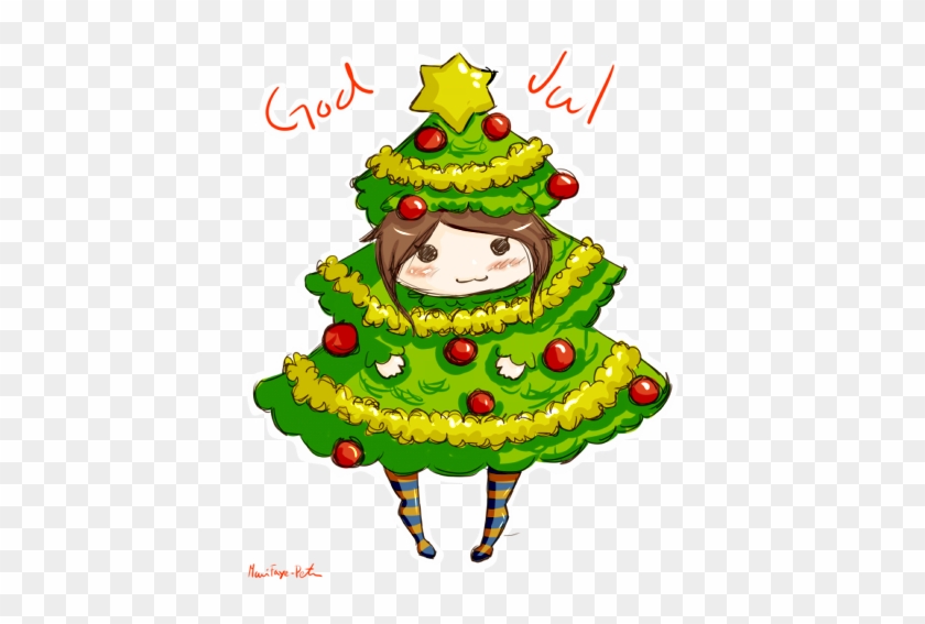 Christmas Chibi By Miraclebird - Cute Chibi Christmas Tree #529073