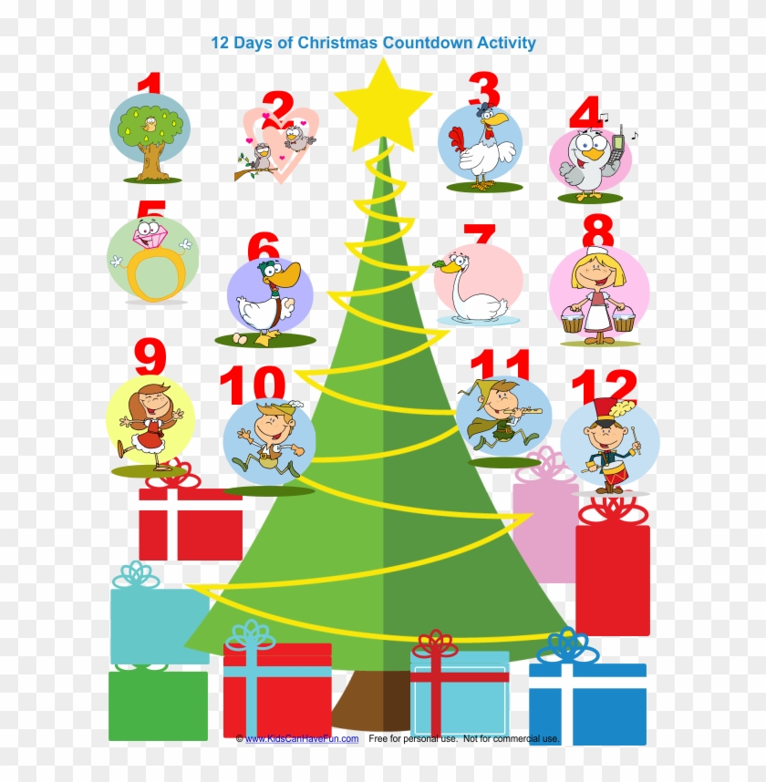 29 Images Of 12 Days Of Christmas Tree Template Linkcabin - Eight Maids A Milking Ornament (round) #529124