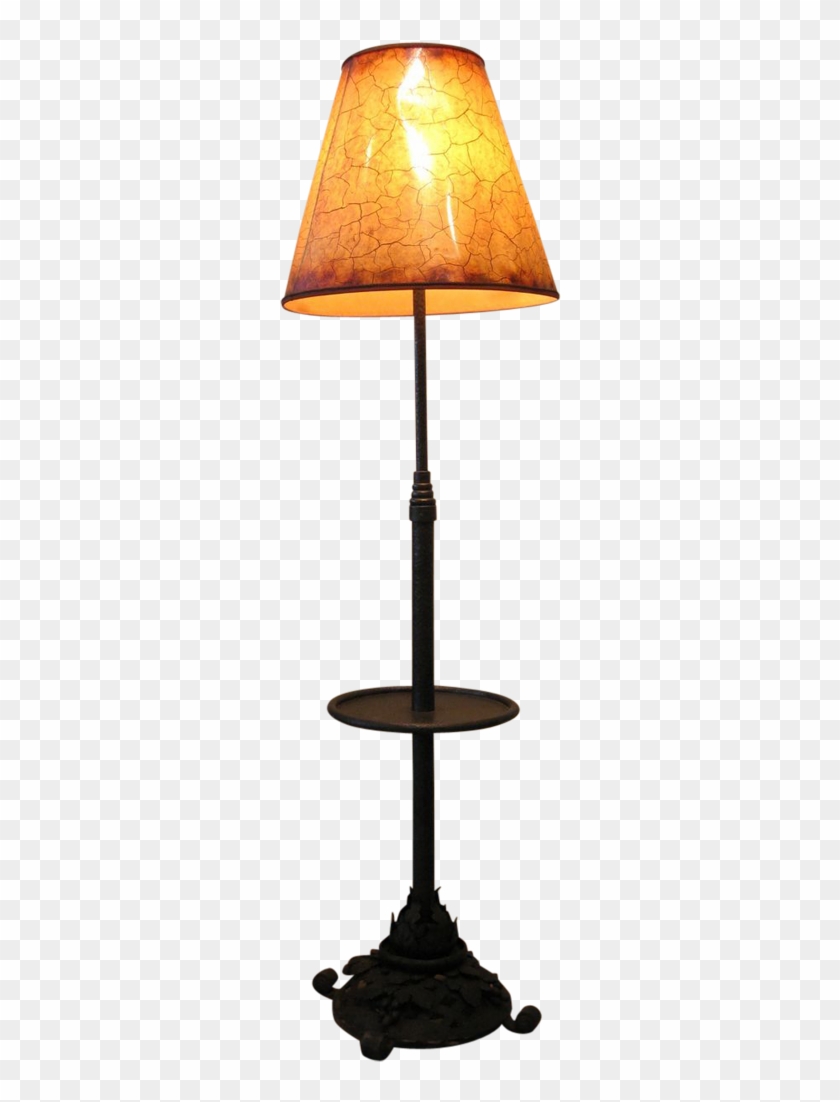 1920's French Wrought Iron Hammered Hand Forged Floor - Lamp #529118