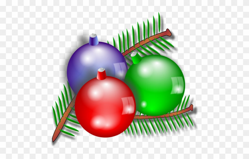 Color Drawing Of Christmas Tree Decoration - Christmas Ornament Free Clipart #529134