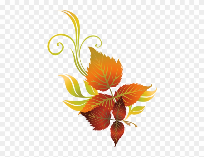 Fall Leaves Deco Png Clipart Picture - Transparent Autumn Leaf Clip Art #529176