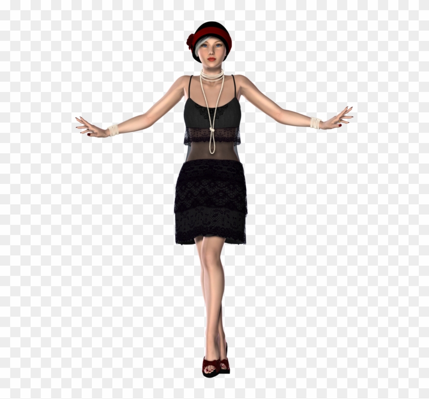 1920's Flapper Girl By Redheadfalcon - 1920s Girl Png #529196
