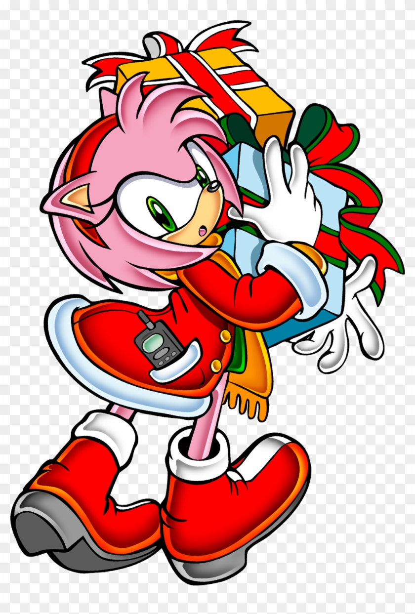 Sonic Adventure Xmas Amy - Sonic Christmas Amy #529321