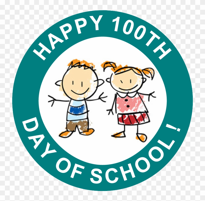 Happy 100 Days Of School Free Printable Stickers - Bevill State Community College #529356