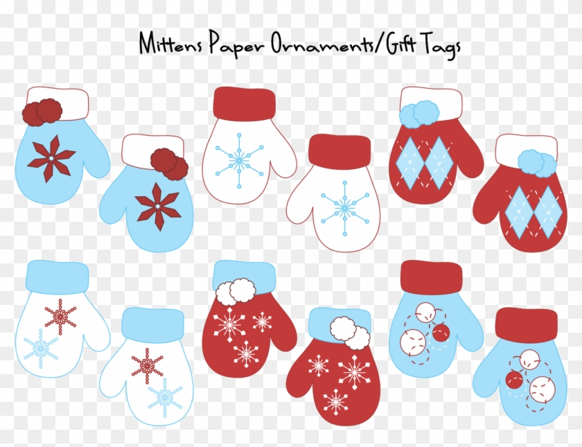 Mitten Ornaments Or Gift Tags - Mitten Ornaments Or Gift Tags #529414