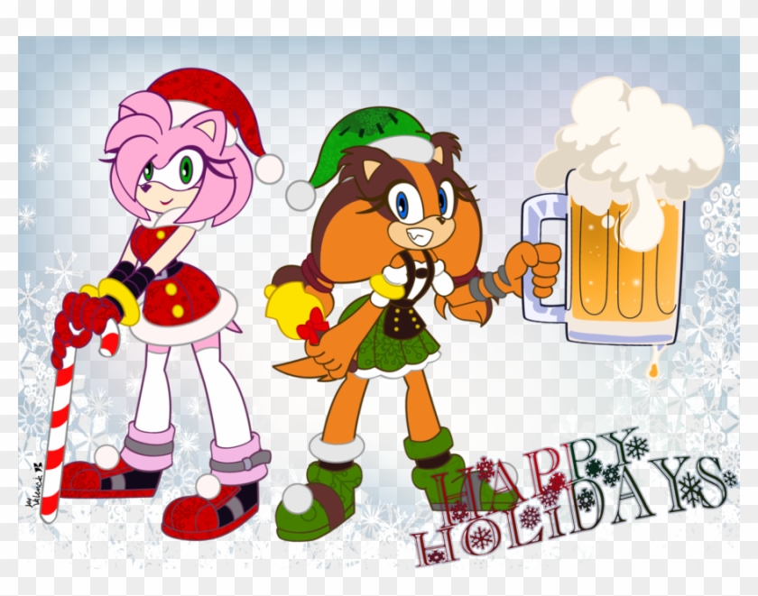 Kazunapikachu 22 16 Christmas Amy N Sticks By Kuyangkuyang - Boom Amy Rose Christmas #529635