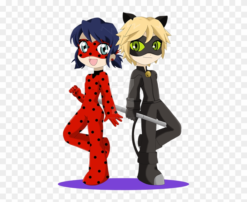 How to Draw Ladybug Chibi, Ladybug and Cat Noir