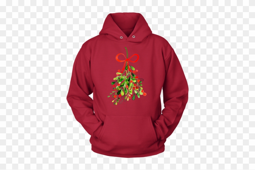 Christmas Unisex Sweatshirt Hoodie Mistletoe Magic - Jack Daniels Hoodie Red #529654
