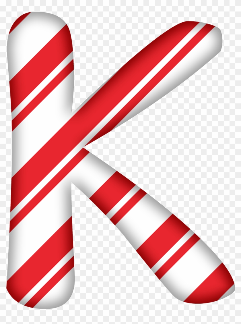 Digital - Candy Cane Alphabet Letters #529662