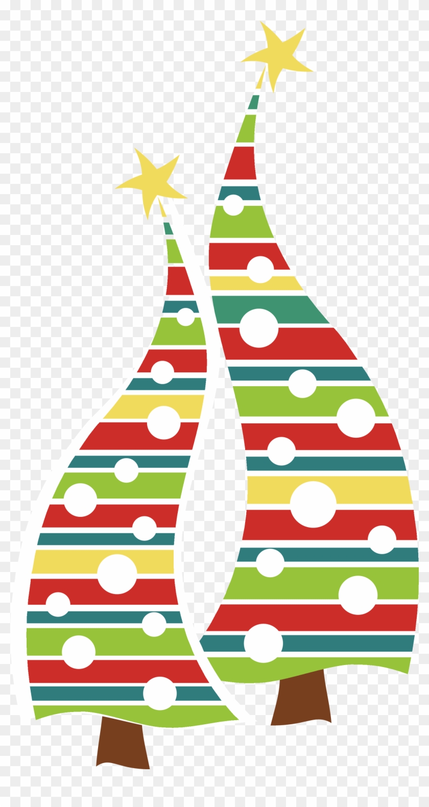 Bring Along A Friend Or Two - Whimsical Christmas Tree Clip Art Free #529852
