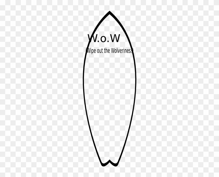 White Surfboard Clip Art At Clker - Line Art #529876