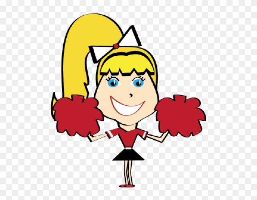 Pay, Pay Attention - Cheerleader Clipart Red And Black #529969