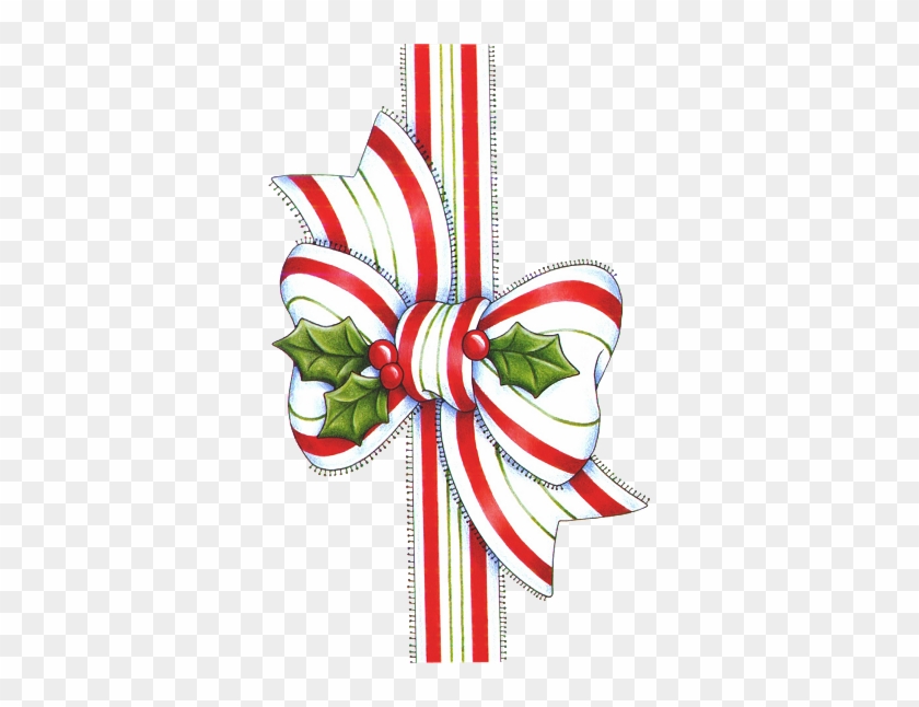 Christmas Bow And Holly • - Fondos De Navidad #529981