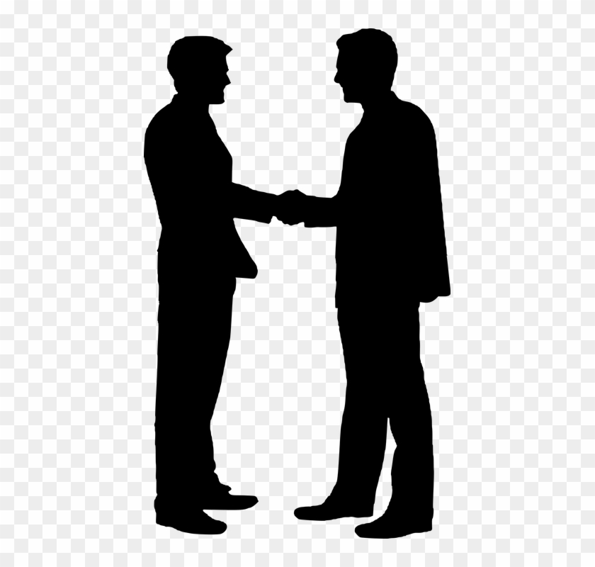 Silhouette, Shaking, Hands, Business, Partners, Hand - People Shaking Hands Silhouette #530118