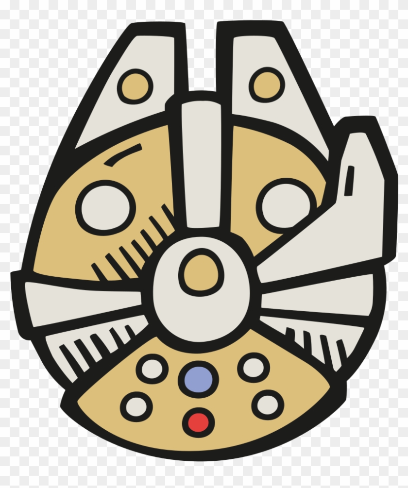 Millennium Falcon Icon - Millennium Falcon Clipart #530136