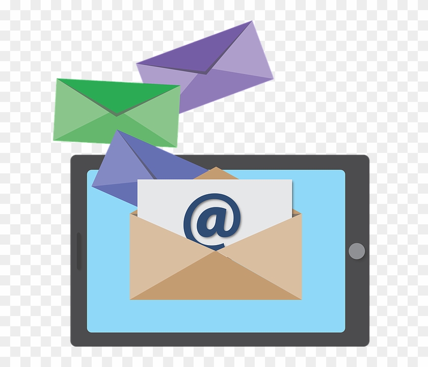 A Vector Graphic Of A Tablet With An Email Icon On - Para Que Sirve El Email #530219