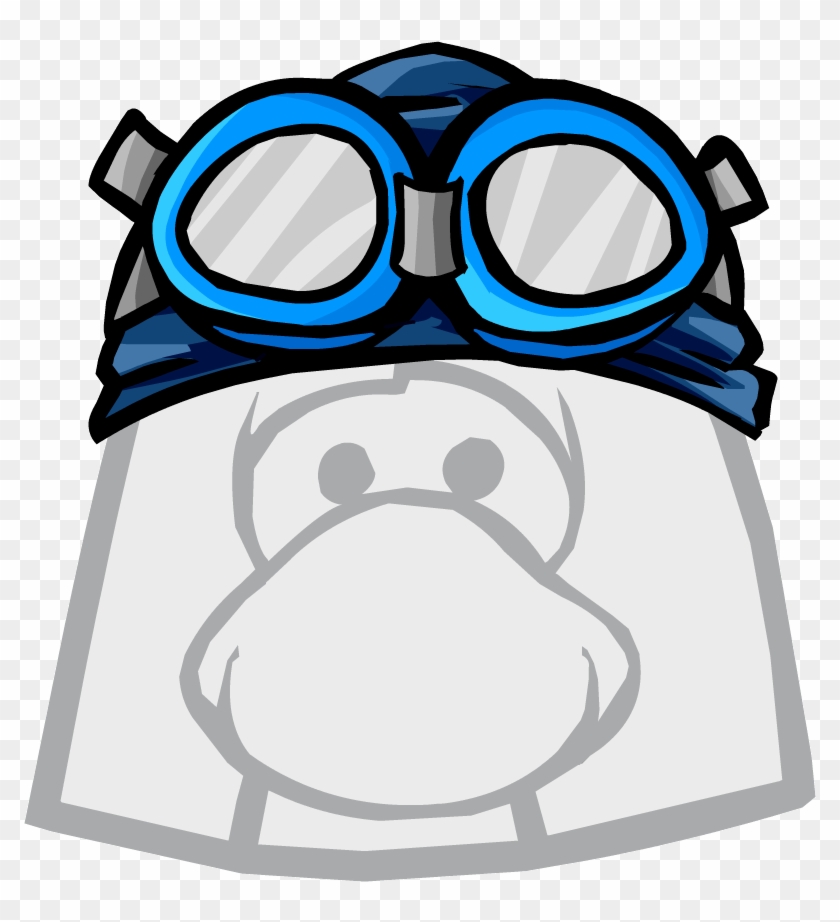 Swim Cap And Goggles - Club Penguin The Flip #530272