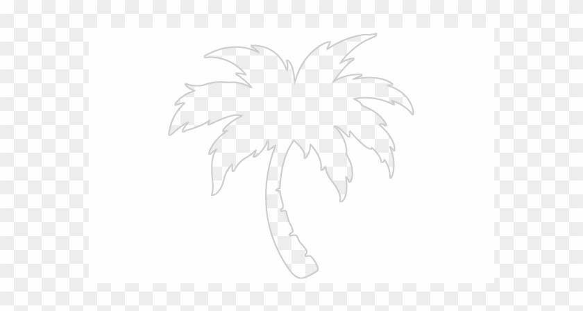 Clouds And Palm Trees - Logo Palm Tree Png #530400