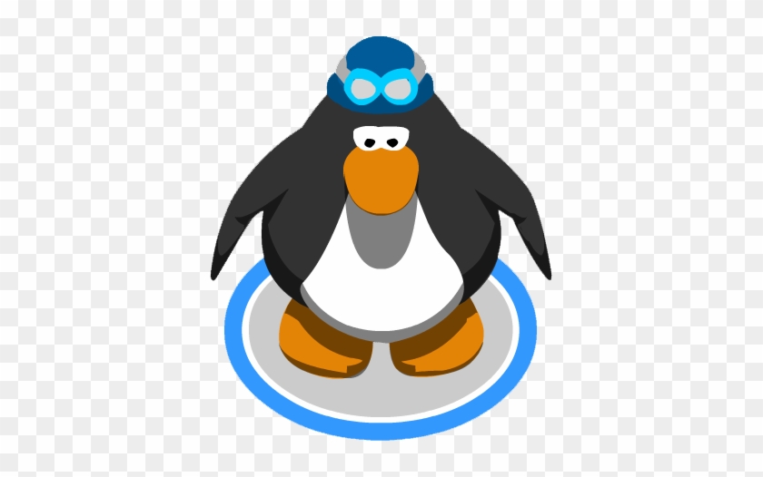 Swim Cap And Goggles112233 - Club Penguin 10th Anniversary Hat #530471