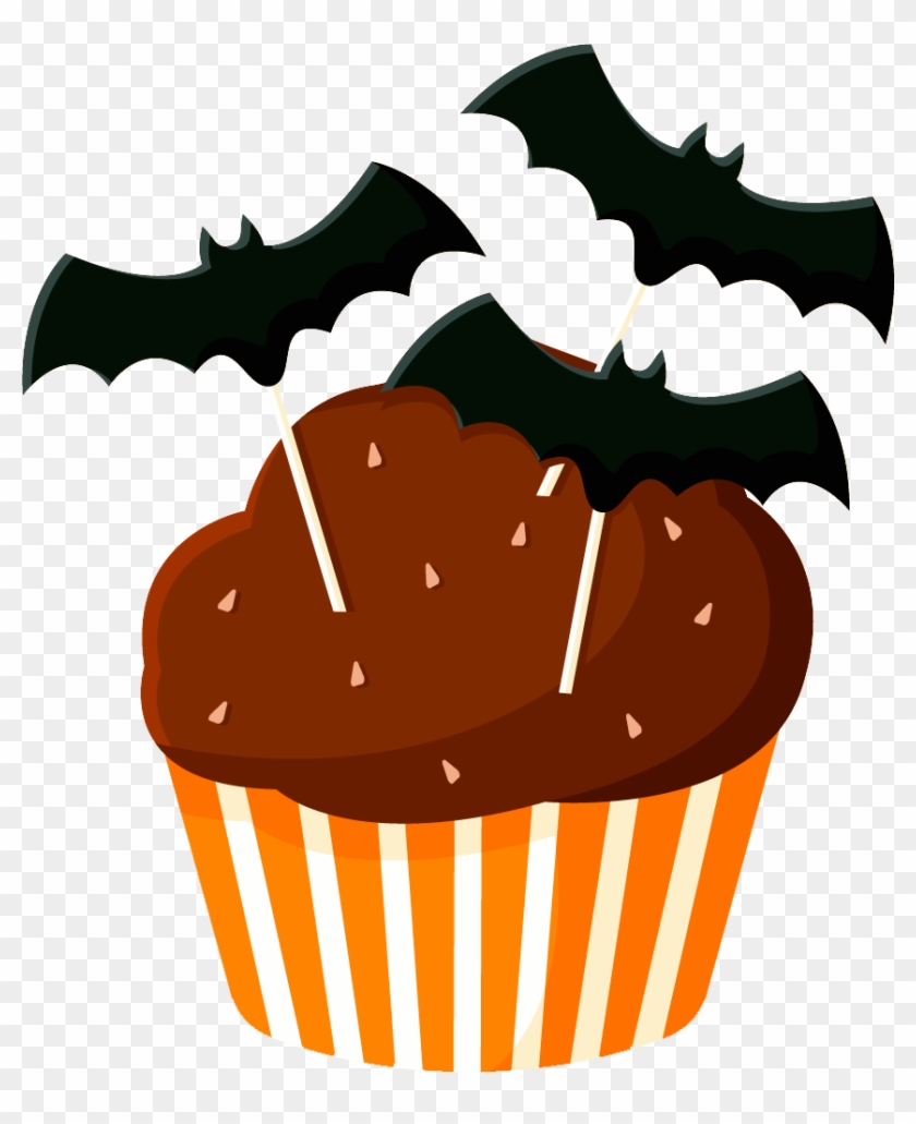Image For Cupcakes Halloween 16 Clip Art - Free Vector Halloween Cupcakes #530480