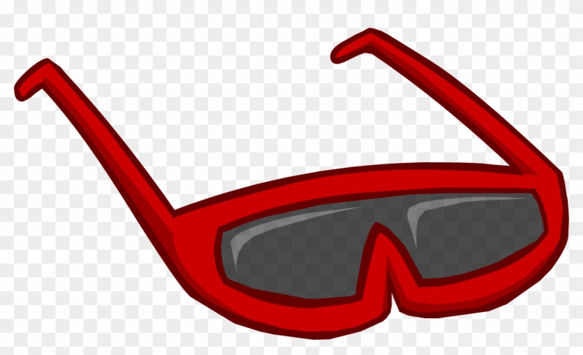 Red Sunglasses - Png - Club Penguin Rookie Glasses #530528