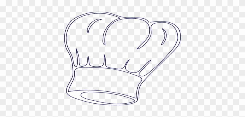 Chef Hat Template Outlined Clip Art At Vector Online - White Chef Hat Clipart #530570