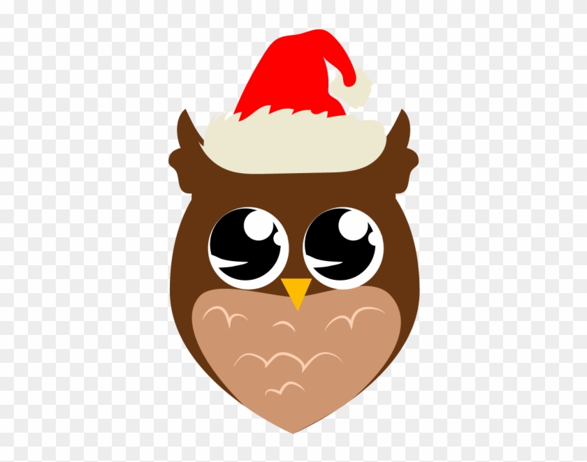Download Owl Wearing Christmas Hat Cuttable Svg And Printable Illustration Free Transparent Png Clipart Images Download