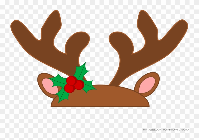 27 Images Of Printable Reindeer Antlers Template Prop - Png Reindeer Antlers #530599