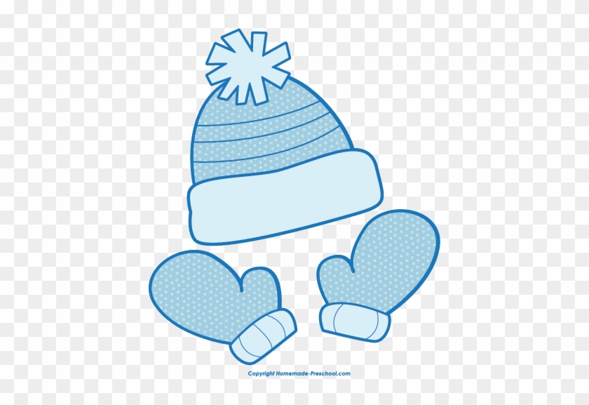 Free Winter Clipart - Mittens And Hat Clip Art #530625