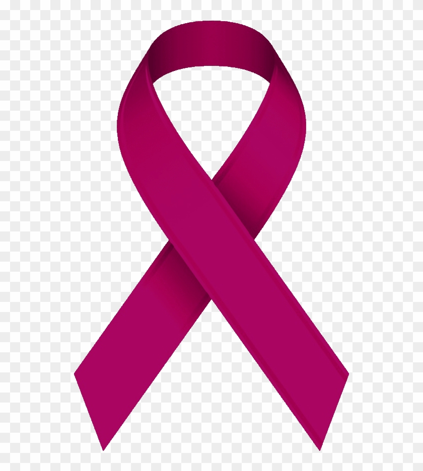 Burgundy Awareness Ribbon Clip Artclip Art Of Awareness - Breast Cancer Awareness Symbol #530705