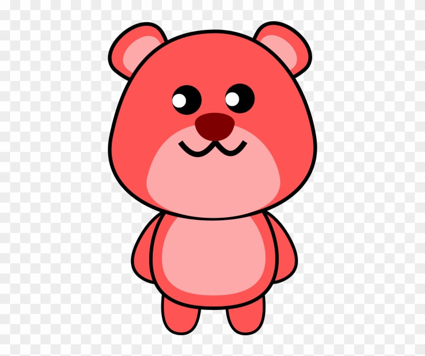 粉紅熊 Pink Bear Clipart - Urso De Ursinho Bonito Camiseta #530711