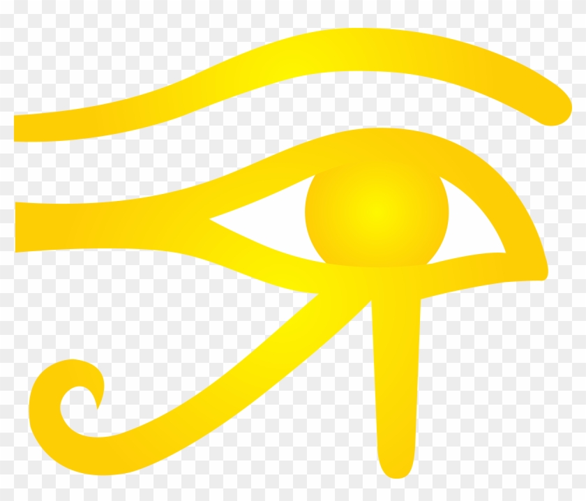 Gold Eye Of Horus Symbol Clipart - Gold Eye Of Horus Symbol Clipart #530779