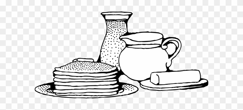 Related Pancake Breakfast Clipart Black And White - Breakfast Black And White #530817